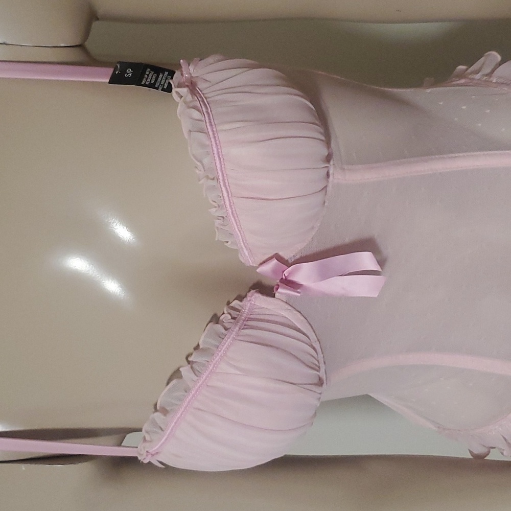 NWT Vintage La Senza Lingerie Corset Thong and Garter Belt Rare - Picture 2 of 11
